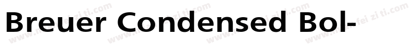 Breuer Condensed Bol字体转换